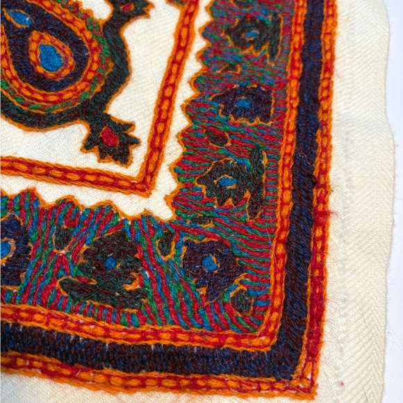 Boho Hand Made Stitched Patel Wall Hanging Art 18” - Picture 6 of 6